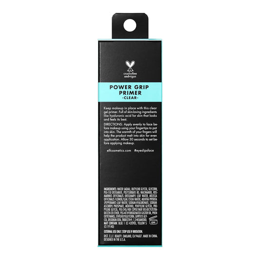 e.l.f. Power Grip Primer, Gel-Based & Hydrating Face Primer for Smoothing Skin & Gripping Makeup, Moisturizing & Priming, Vegan & Cruelty-Free