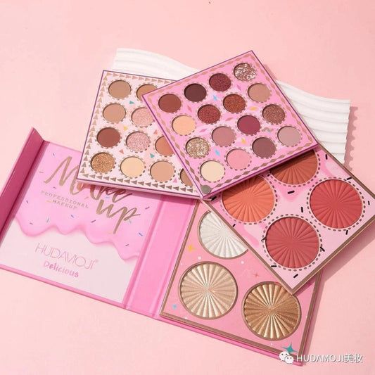 Makeup Palette,Eyeshadow & Highlighter & Blush & Contouring,4-Layer Book-Style