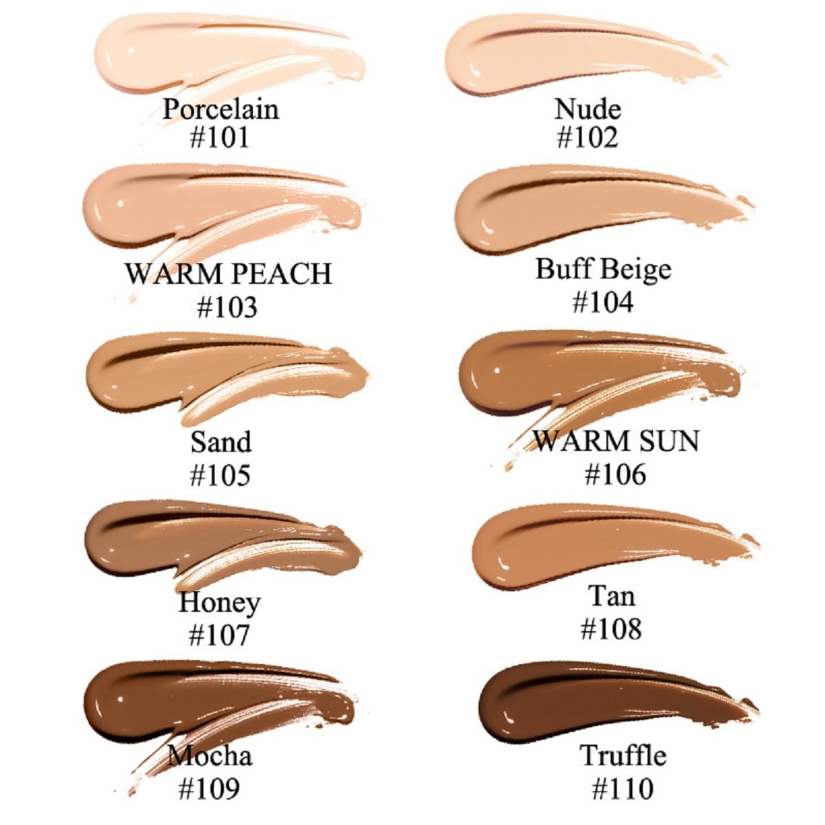 PHOERA Foundation, Flawless Soft Matte Liquid Foundation 24 HR Oil Control Concealer Foundation Makeup.